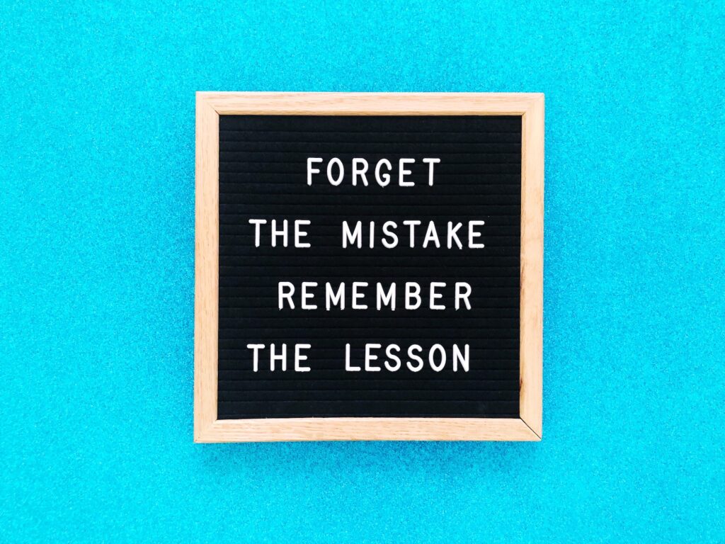 Forget the mistake members the lesson Forget the mistake members the lesson and loose weight