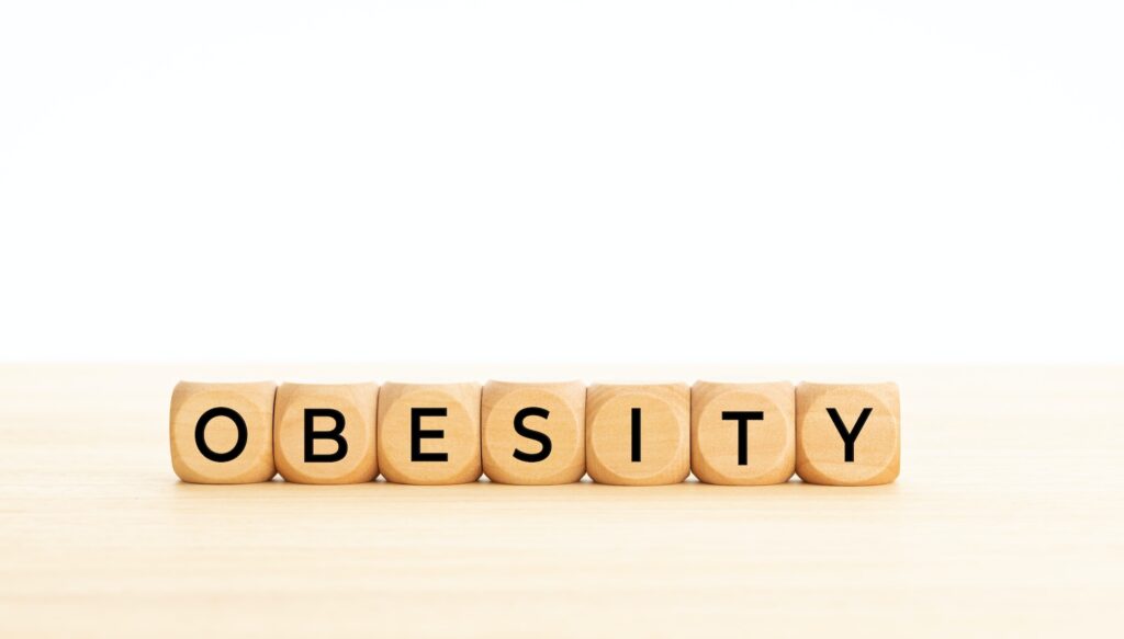 Obesity Word On Wooden Block