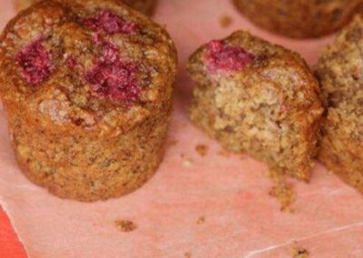 Almond Raspberry Coconut Muffins