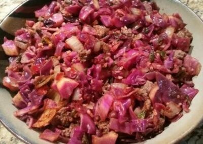 BBQ Buffalo Cabbage Bowl