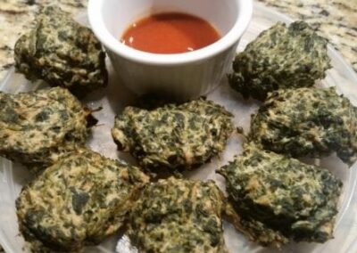 BBQ Chicken Spinach Nuggets