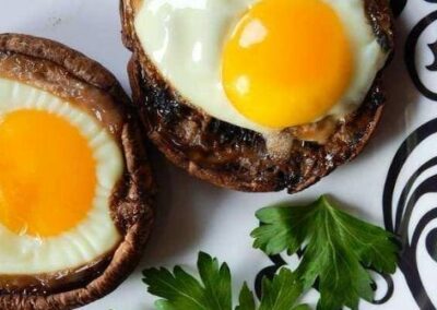 Baked Portobello Eggs