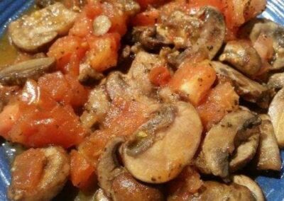 Basil Tomato Mushrooms