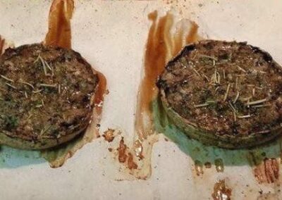 Beef Stuffed Portobello Mushroom Caps