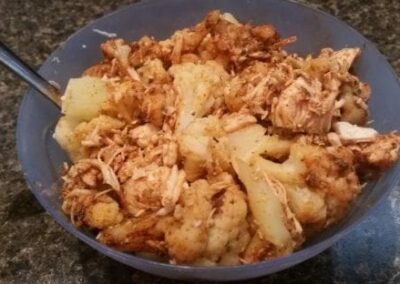 Buffalo Chicken Cauliflower Bowl
