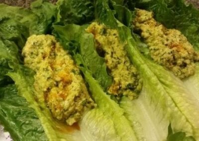 Buffalo Chicken Romaine Wraps