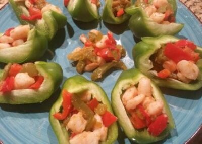 Cajun Shrimp Pepper Nachos