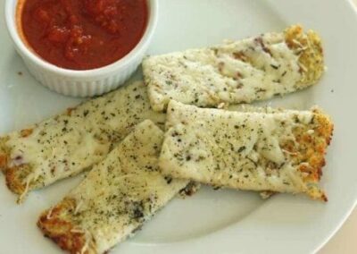 Cauliflower Breadsticks with Marinara