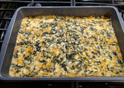 Cheesy Spinach Bake