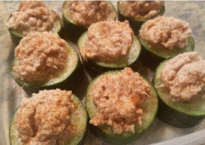 Chicken Salad Cucumber Cups