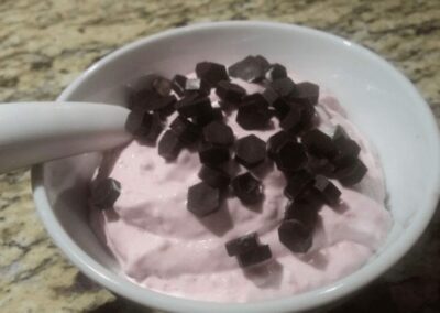Chocolate Chip Raspberry Mousse