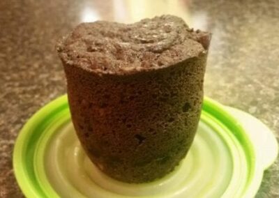 Chocolate Raspberry Coconut Mug Muffin