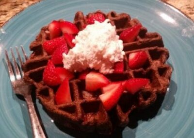 Chocolate Strawberry Waffle