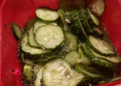 Garlic Dill Refrigerator Pickles
