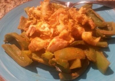 Green Pepper Cod Curry