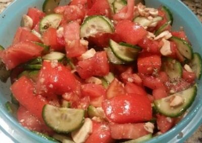 Italian Tomato Cucumber Salad