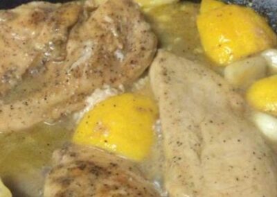 Lemon Garlic Crockpot Chicken
