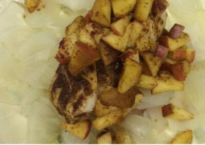 Moroccan Fish with Apples & Onions