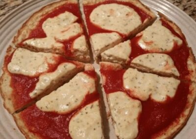 Mozzarella-free Personal Pizza