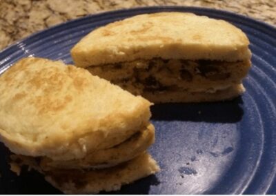 Mushroom Chive Breakfast Sandwich