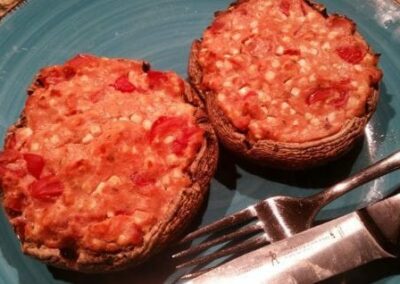 Mushroom Crust Mini Pizzas
