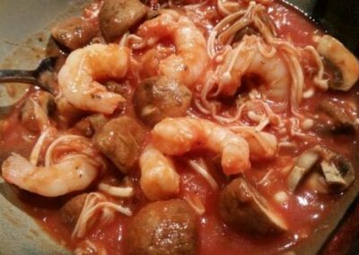Mushroom Shrimp Marinara