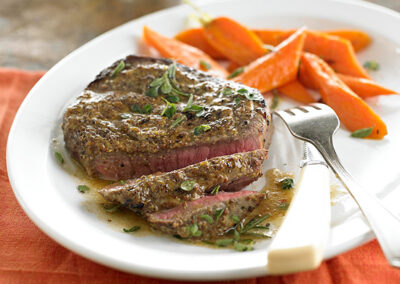 Mustard Crusted Steak