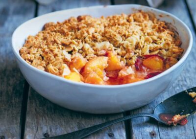 Peach Almond Crumble