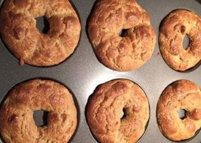 Peach Vanilla Paleo Bagels