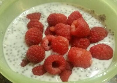 Raspberry Vanilla Chia Pudding
