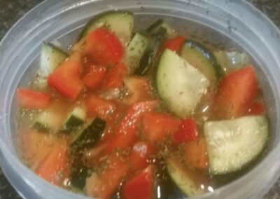 Red Pepper Cucumber Salad