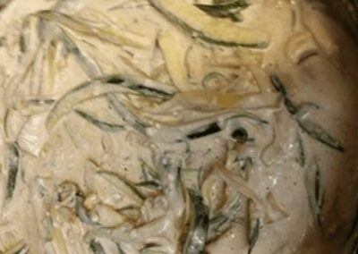 Roasted Garlic & Zucchini Alfredo