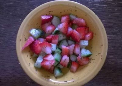Savory Strawberry Cucumber Salad