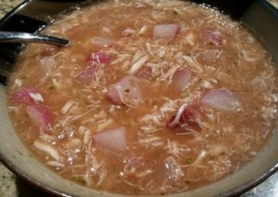 Spicy Crab No-tato Soup