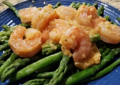 Spicy Orange Shrimp w/ Asparagus