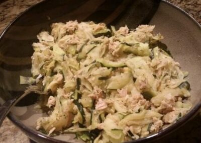 Tuna Zoodle Casserole Skillet