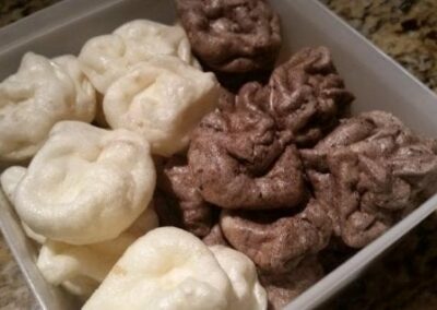 Vanilla (or Chocolate) Almond Forgotten Cookies