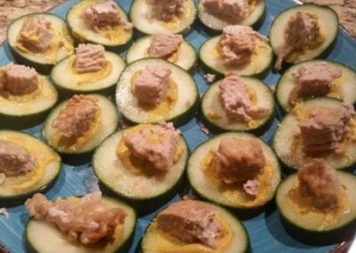 Veal Cucumber Bites