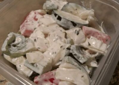 Yogurt Mint Cucumber Salad