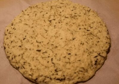 Zucchini Coconut Flour Pizza Crust