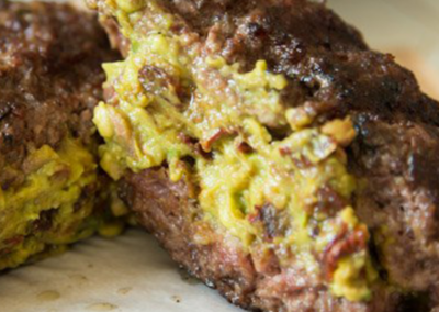 Avocado Stuffed Hamburgers