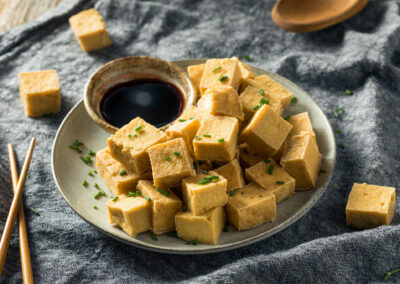Crispy Dry-Fry Tofu – Vegetarian!