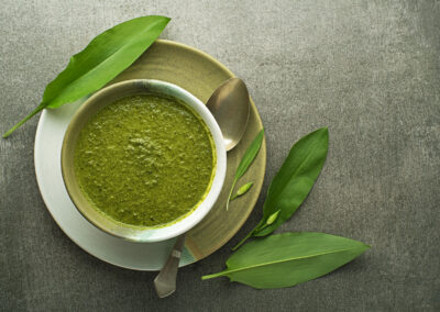 Spinach Leek “Swamp Soup” — Vegetarian